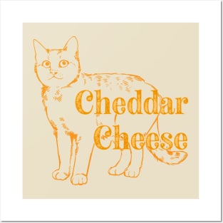 Cheddar Cheese Cat Posters and Art